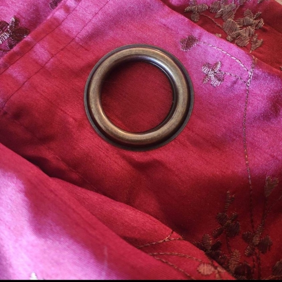 NEW Burgundy Curtain Set - Picture 4 of 6